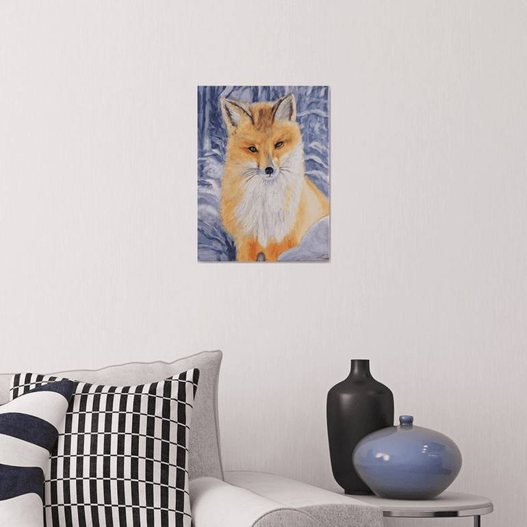 Original Impressionism Animal Painting by Elena Sokolova