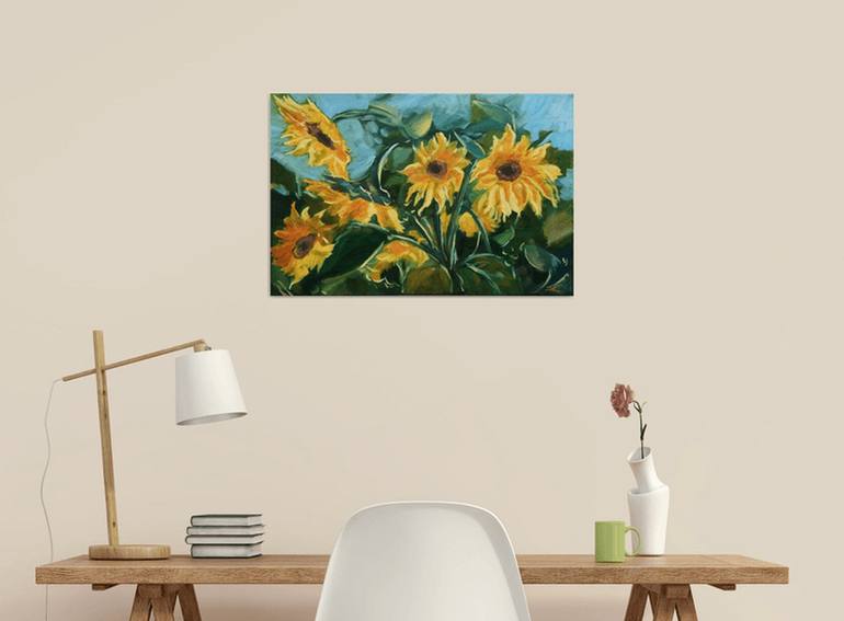 Original Impressionism Floral Painting by Elena Sokolova