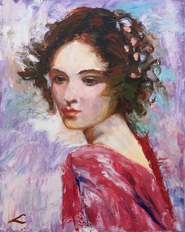 Original Impressionism People Paintings by Elena Sokolova