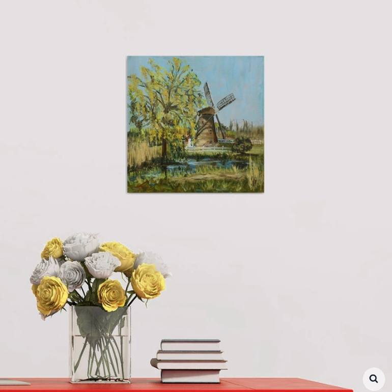 Original Impressionism Landscape Painting by Elena Sokolova