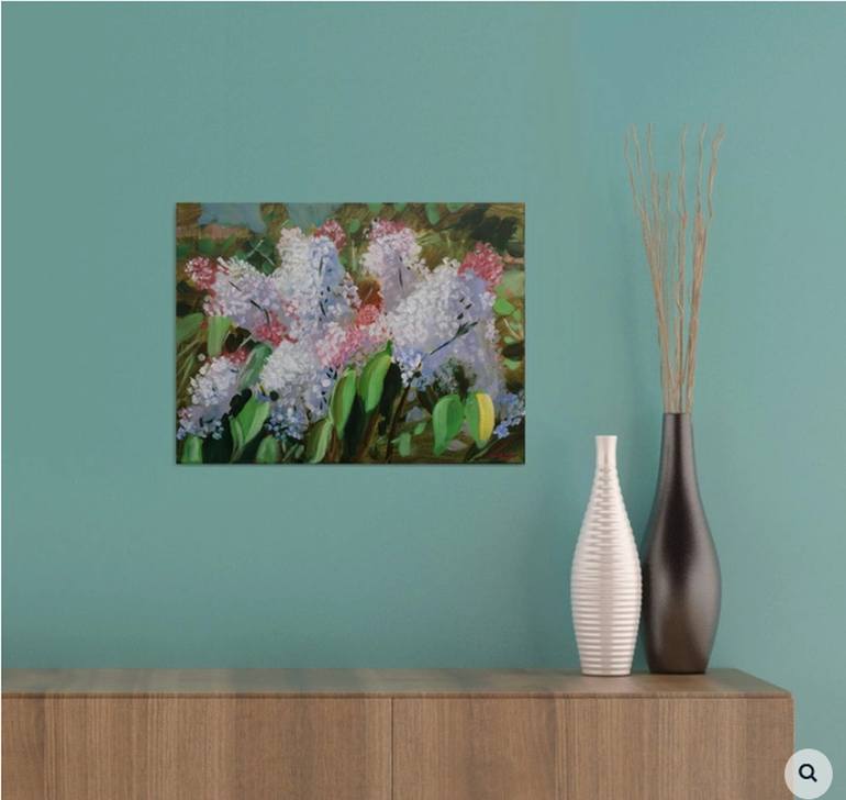 Original Impressionism Floral Painting by Elena Sokolova