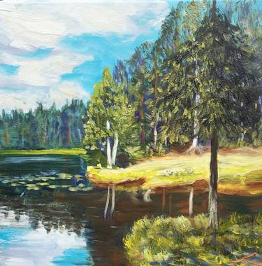 Original Impressionism Landscape Paintings by Elena Sokolova