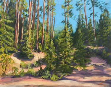 Print of Landscape Paintings by Elena Sokolova