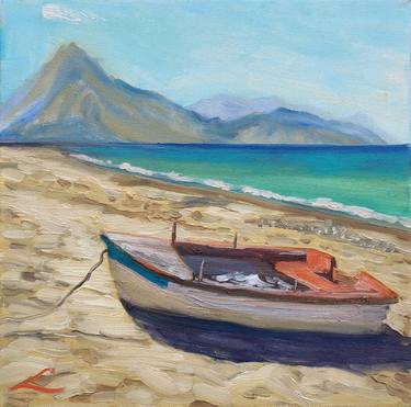 Print of Impressionism Boat Paintings by Elena Sokolova