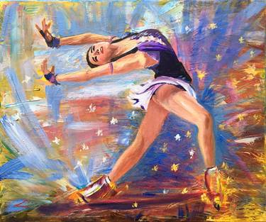 Original Impressionism Sports Paintings by Elena Sokolova