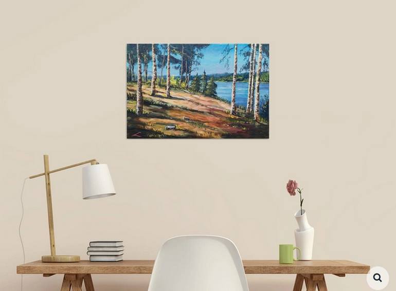 Original Impressionism Landscape Painting by Elena Sokolova