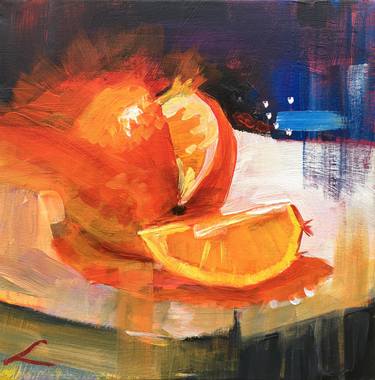 Orange on the plate 2 thumb