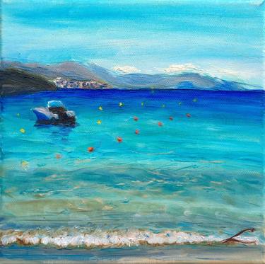 Original Impressionism Beach Paintings by Elena Sokolova