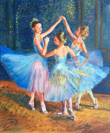 Original Impressionism Performing Arts Paintings by Elena Sokolova