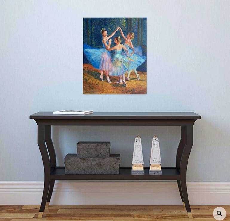 Original Impressionism Performing Arts Painting by Elena Sokolova