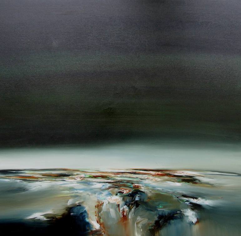 Lunar Moments Painting by Alison Johnson | Saatchi Art