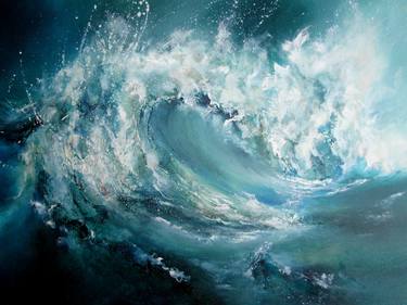 Original Abstract Expressionism Seascape Paintings by Alison Johnson