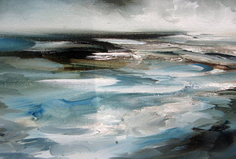 Original Abstract Expressionism Seascape Painting by Alison Johnson