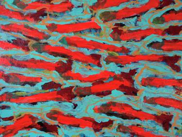 Original Abstract Fish Paintings by Joseph Laurro