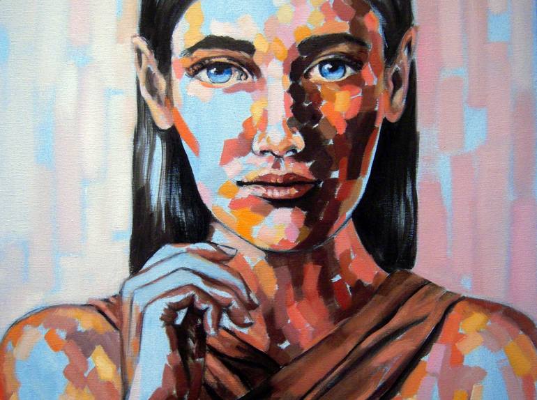 Original Portrait Painting by Magdalena Ana Rosso