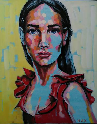 Print of Figurative Women Paintings by Magdalena Ana Rosso