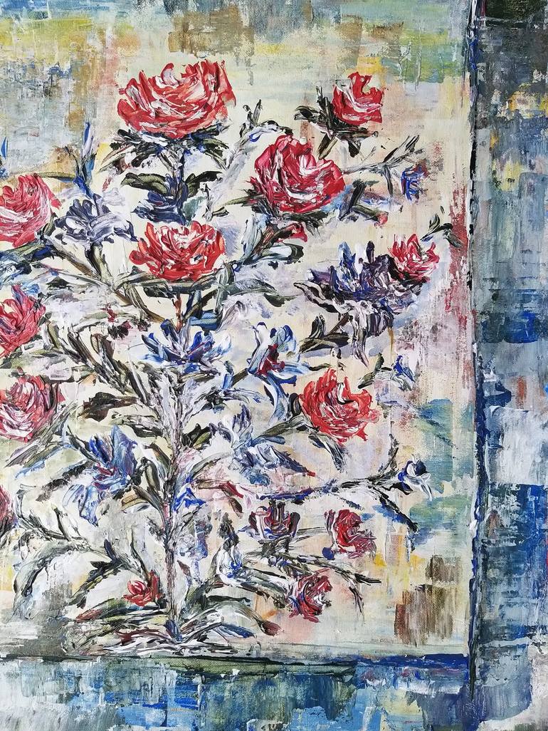 Original Floral Painting by Shabana Godhrawala