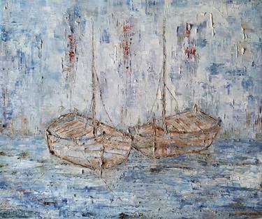 Original Impressionism Boat Paintings by Shabana Godhrawala
