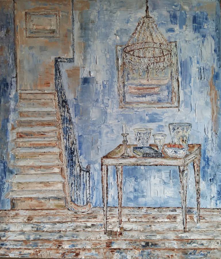The Staircase Painting by Shabana Godhrawala | Saatchi Art