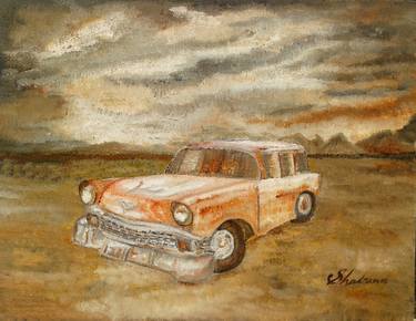 Print of Automobile Paintings by Shabana Godhrawala