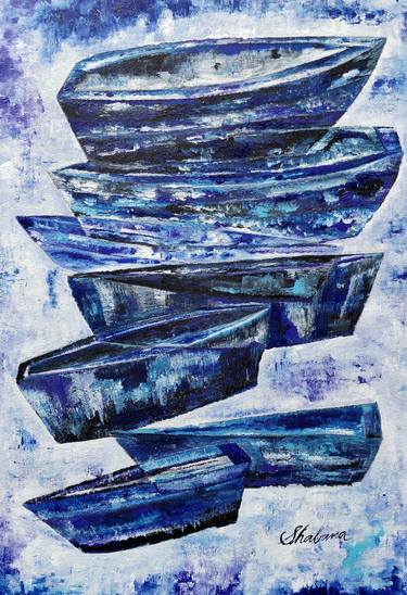 Original Boat Paintings by Shabana Godhrawala