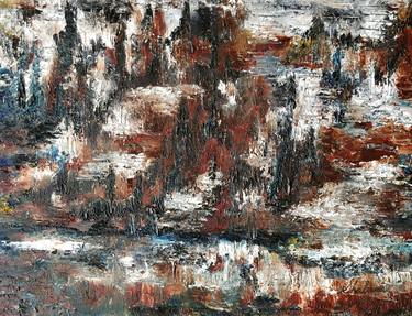 Original Abstract Landscape Paintings by Shabana Godhrawala