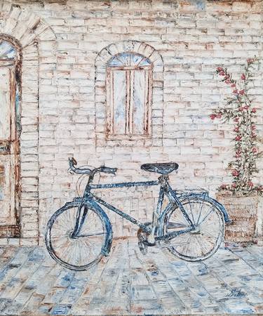 Original Fine Art Bicycle Paintings by Shabana Godhrawala