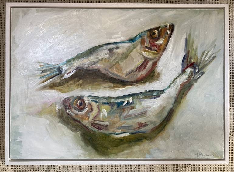Original Fine Art Fish Painting by Michelle Parsons
