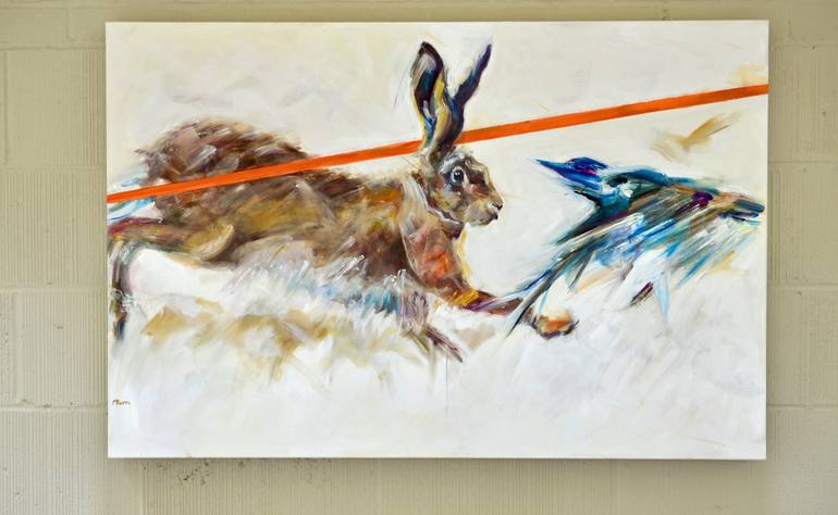 Original Figurative Animal Painting by Michelle Parsons