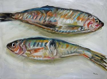 Original Figurative Fish Paintings by Michelle Parsons