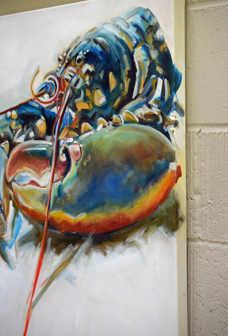 Original Expressionism Fish Painting by Michelle Parsons