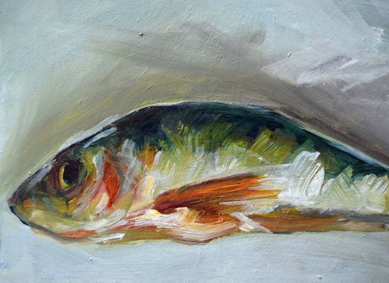 Original Impressionism Fish Painting by Michelle Parsons