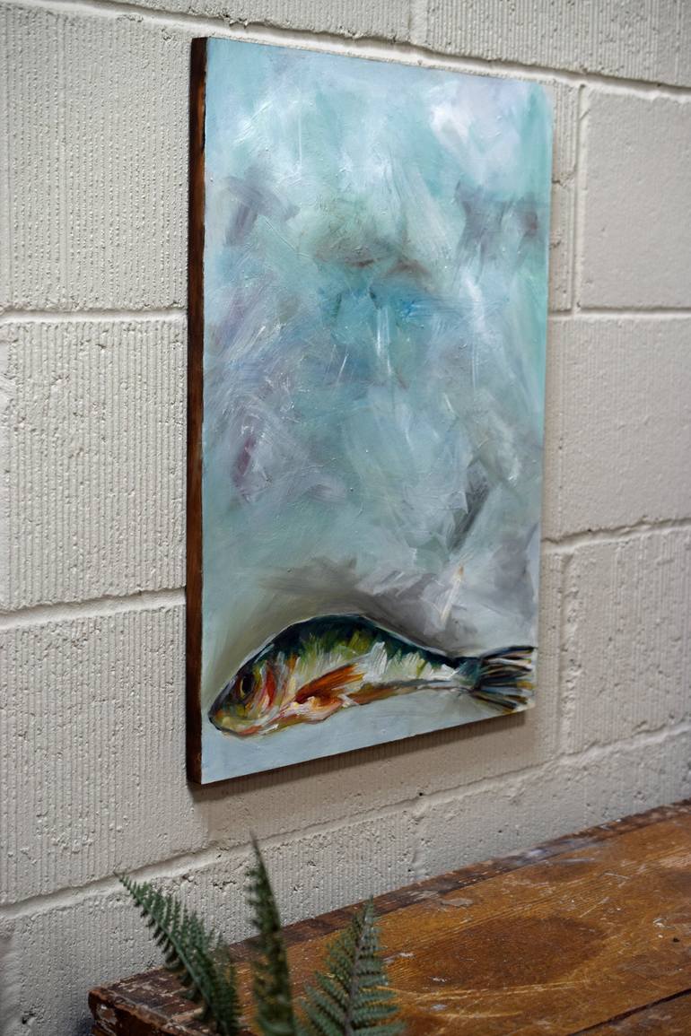 Original Impressionism Fish Painting by Michelle Parsons