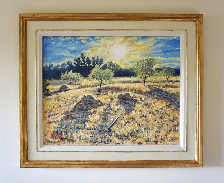 Original Post-impressionism Rural Life Painting by Brian King