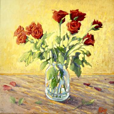 Original Fine Art Floral Paintings by Brian King
