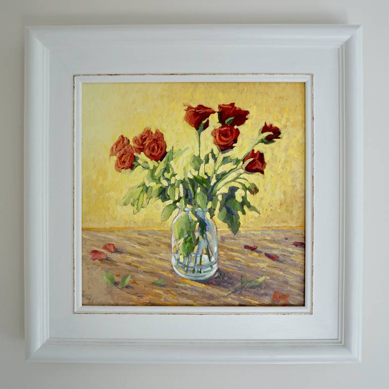 Original Fine Art Floral Painting by Brian King