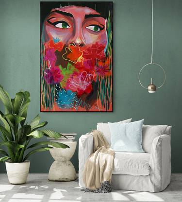 CAN NOT TOUCH THIS - Large Abstract Giclée print on Canvas - Limited Edition of 25 thumb