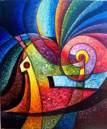 Print of Abstract Love Paintings by Uğur VİDİNLİ