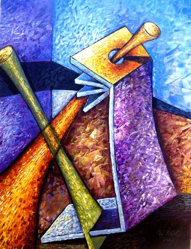 Original Abstract World Culture Paintings by Uğur VİDİNLİ