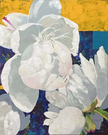 Original Abstract Expressionism Floral Paintings by Maria Morales