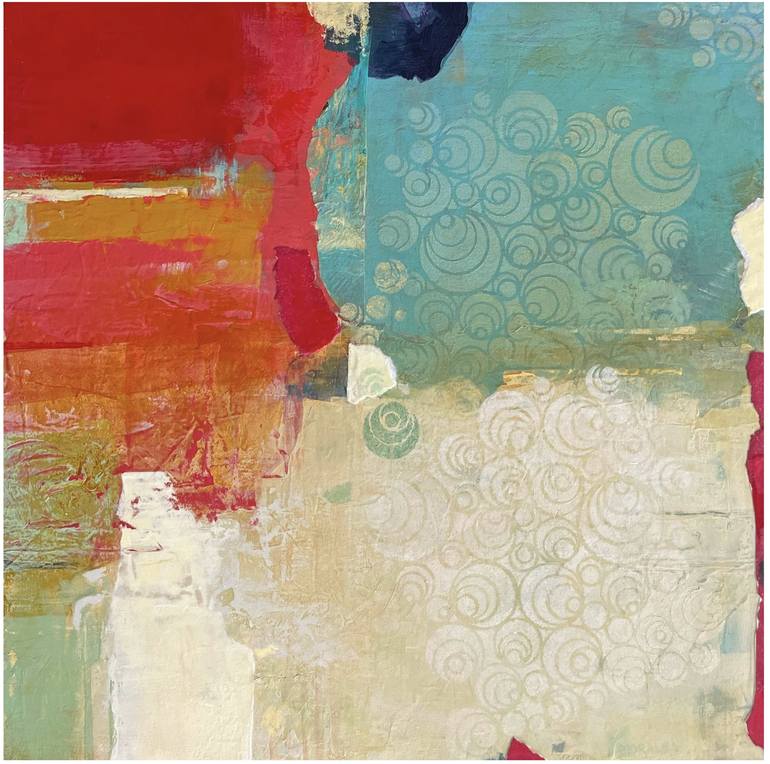 Original Abstract Expressionism Abstract Mixed Media by Maria Morales