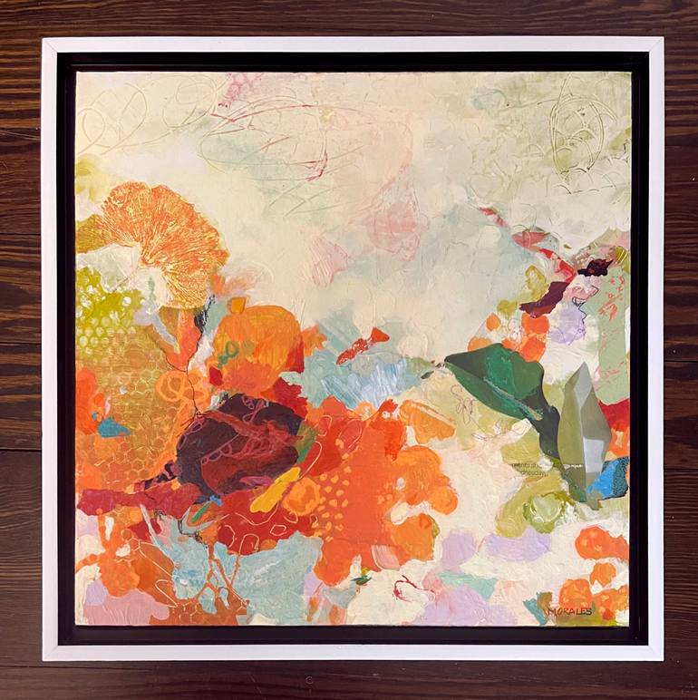 Original Abstract Expressionism Abstract Mixed Media by Maria Morales
