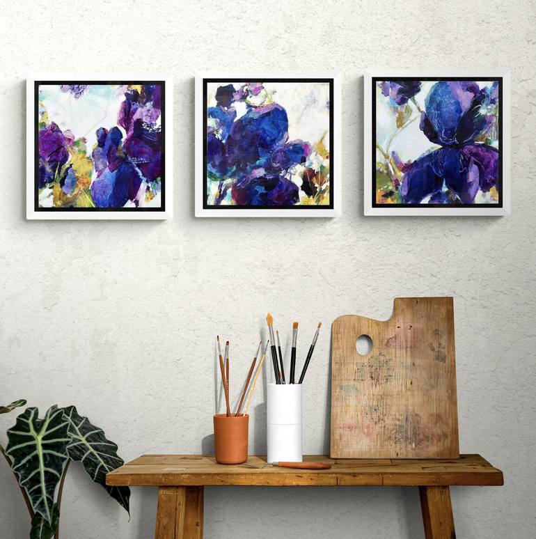 Original Abstract Expressionism Abstract Painting by Maria Morales