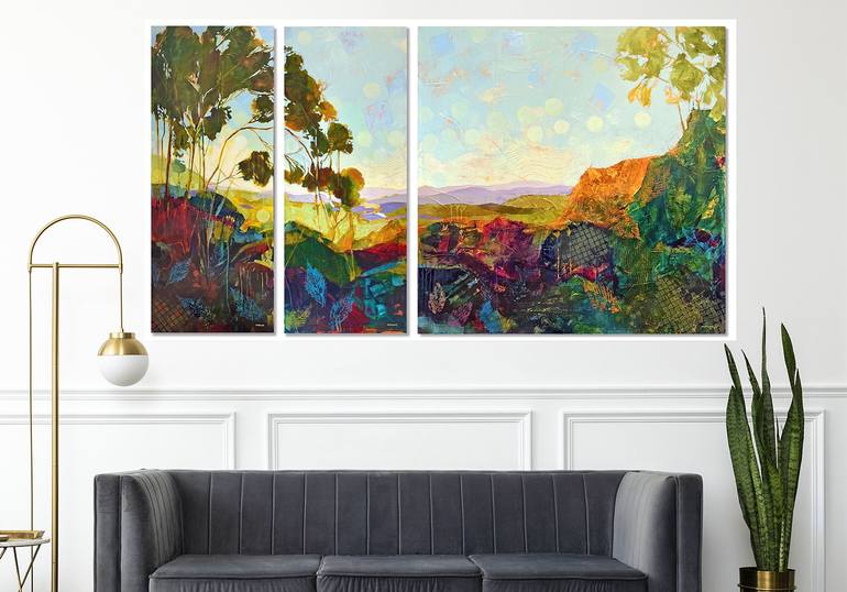 Original Abstract Expressionism Abstract Painting by Maria Morales