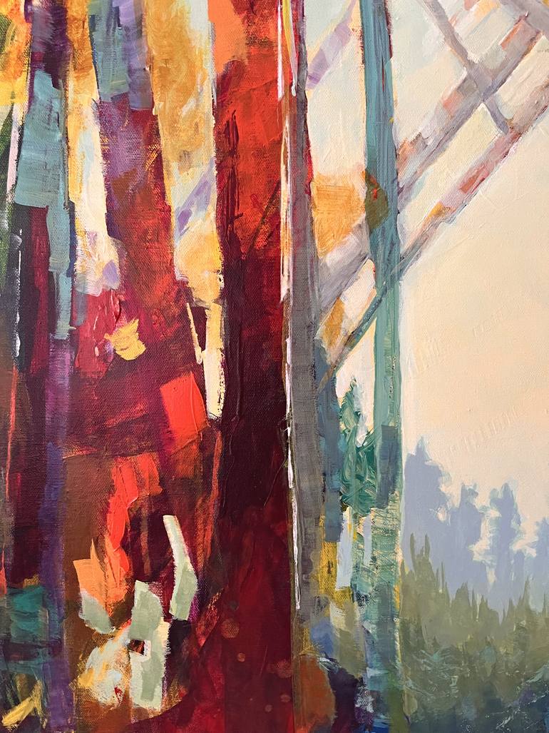 Original Abstract Expressionism Abstract Painting by Maria Morales