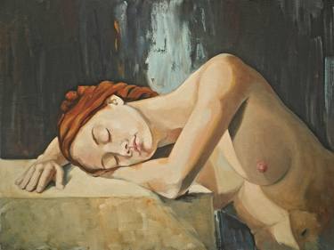 Original Fine Art Nude Paintings by Maria Morales