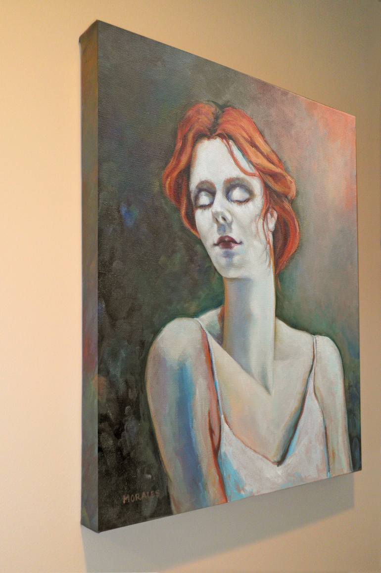 Original Figurative People Painting by Maria Morales