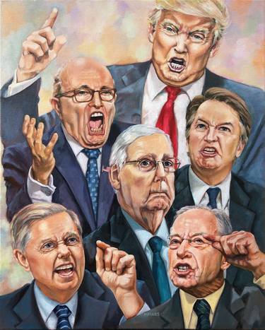 Original Political Paintings by Maria Morales