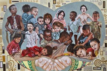 Print of Conceptual Children Paintings by Maria Morales