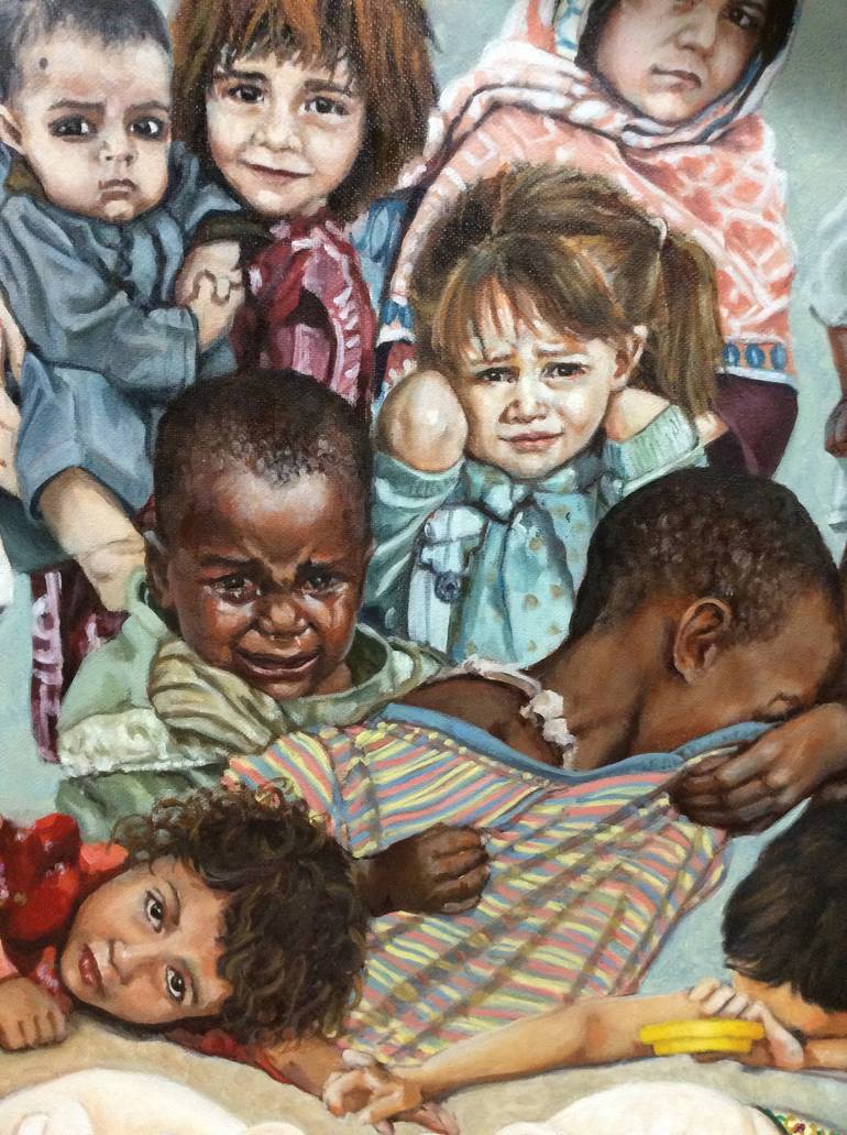 Original Conceptual Children Painting by Maria Morales
